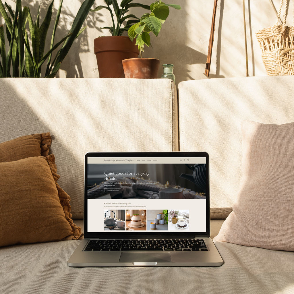 Brass & Sage Mercantile — Shopify Theme for Slow Living, Boutique & Lifestyle Brands