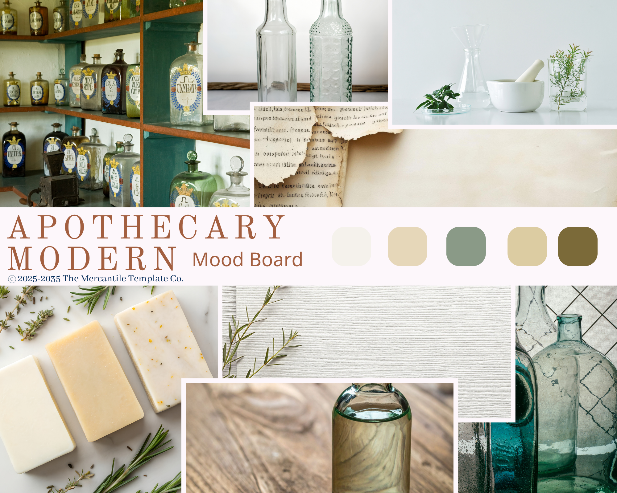 Apothecary Modern Mood Board Kit