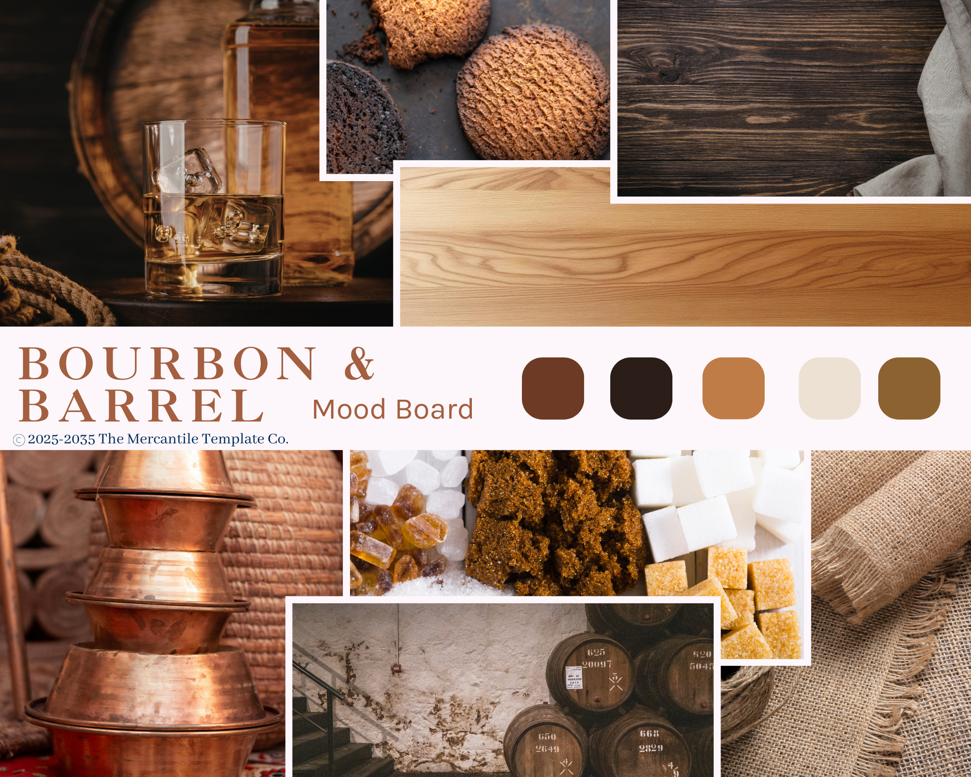 Bourbon & Barrel Mood Board Kit