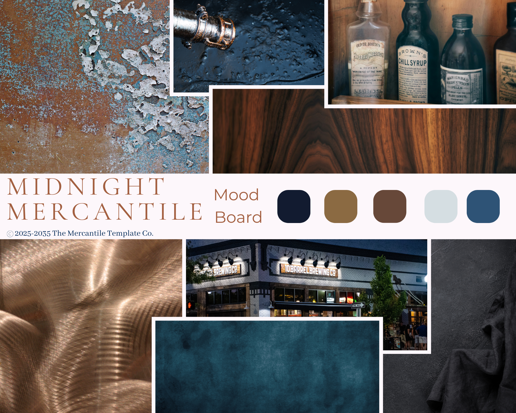 Midnight Mercantile Mood Board Kit