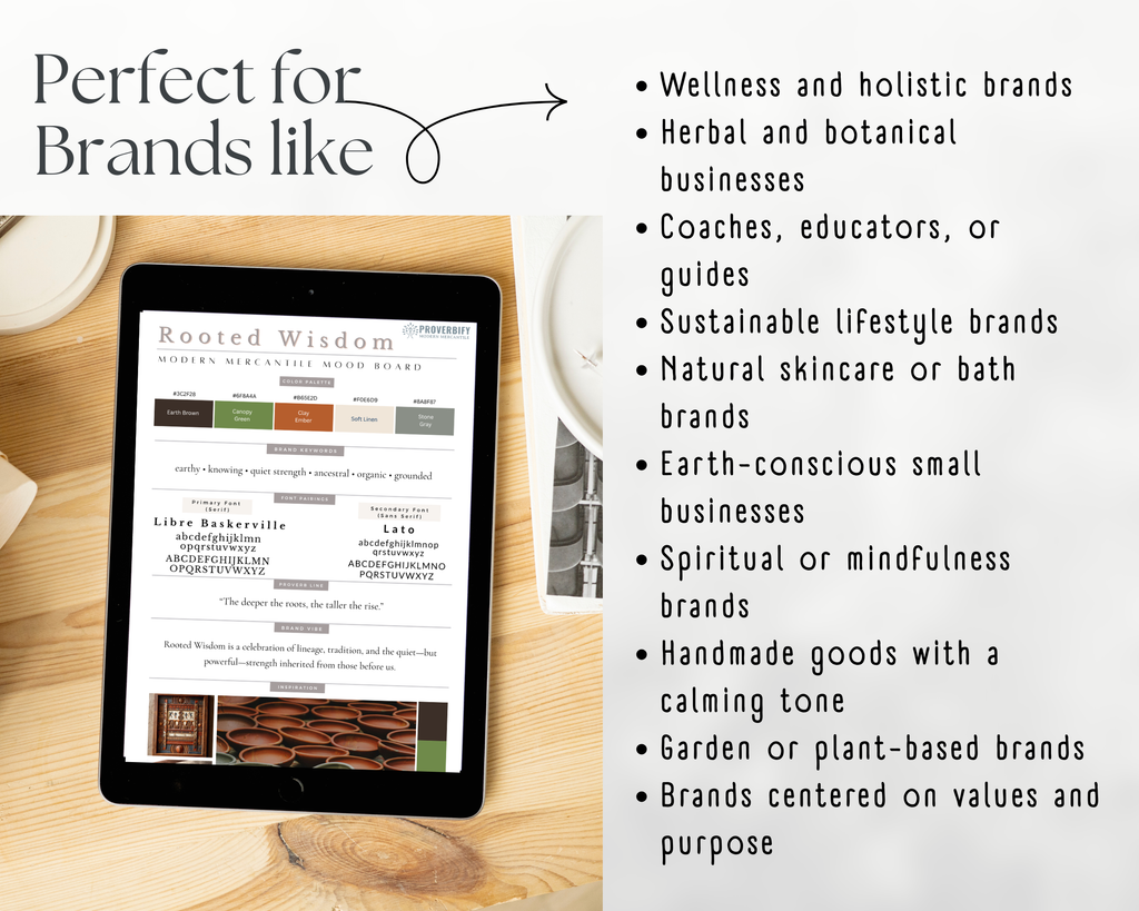Rooted Wisdom Mood Board Kit
