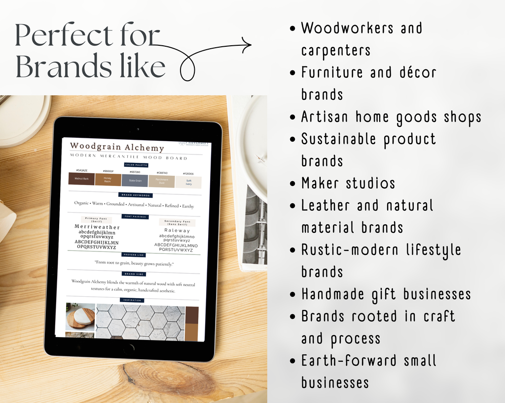 Woodgrain Alchemy Mood Board Kit