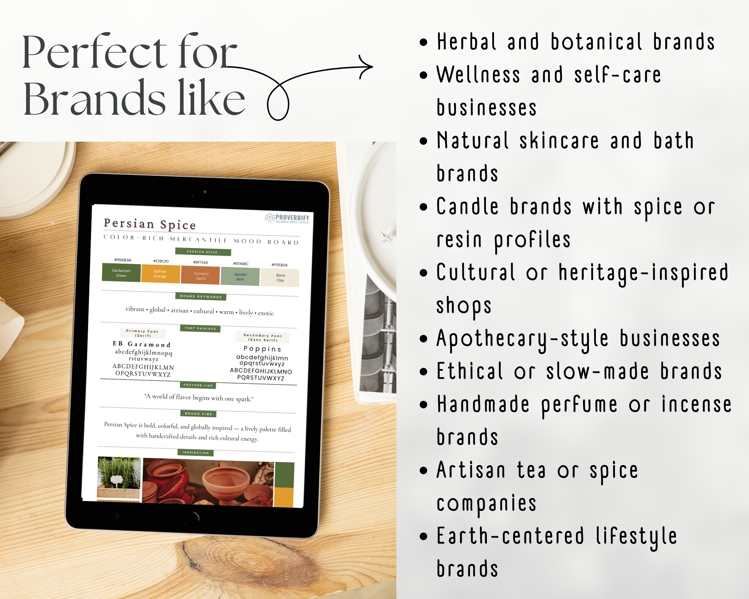 Persian Spice Mood Board Kit