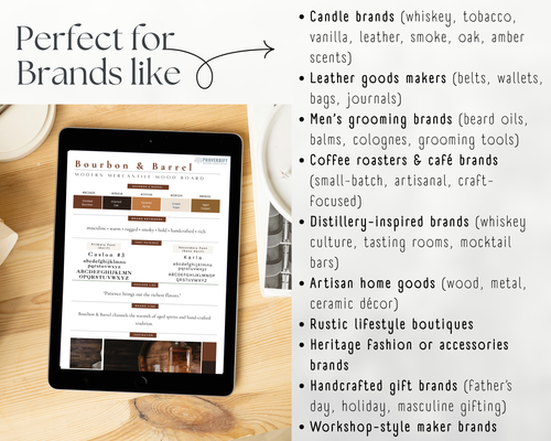 Bourbon & Barrel Mood Board Kit