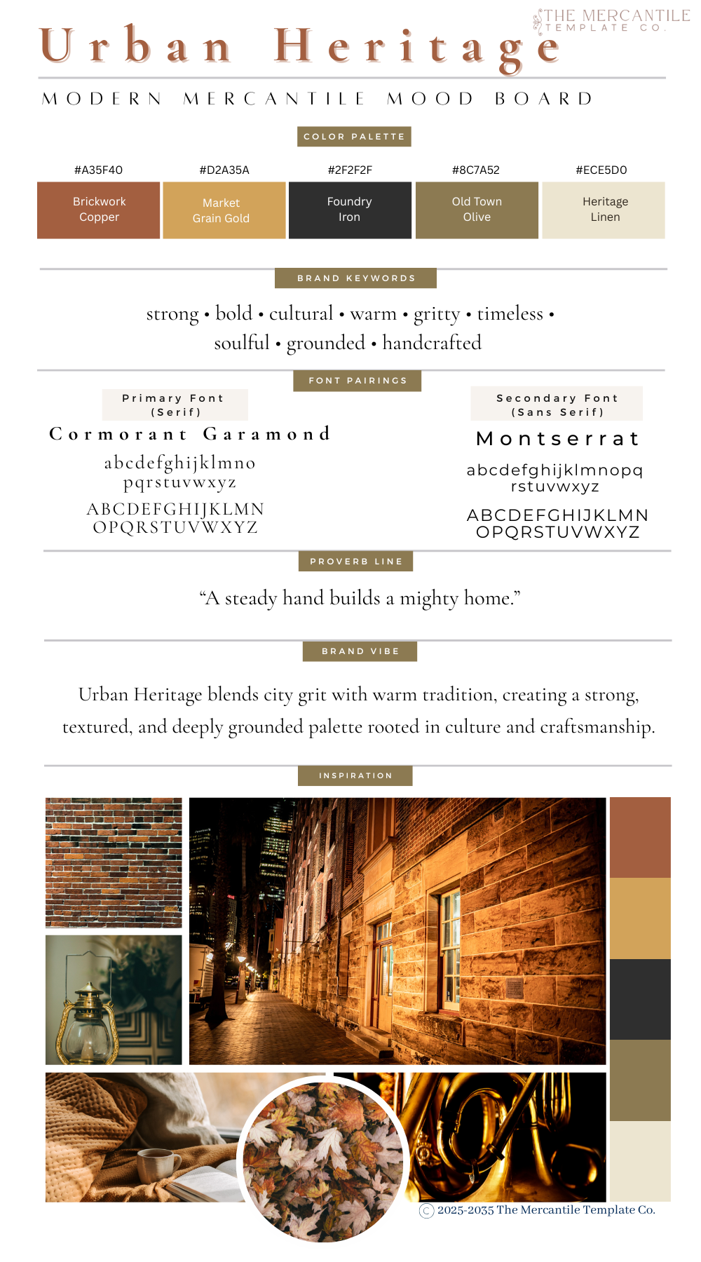 Urban Heritage Mood Board Kit
