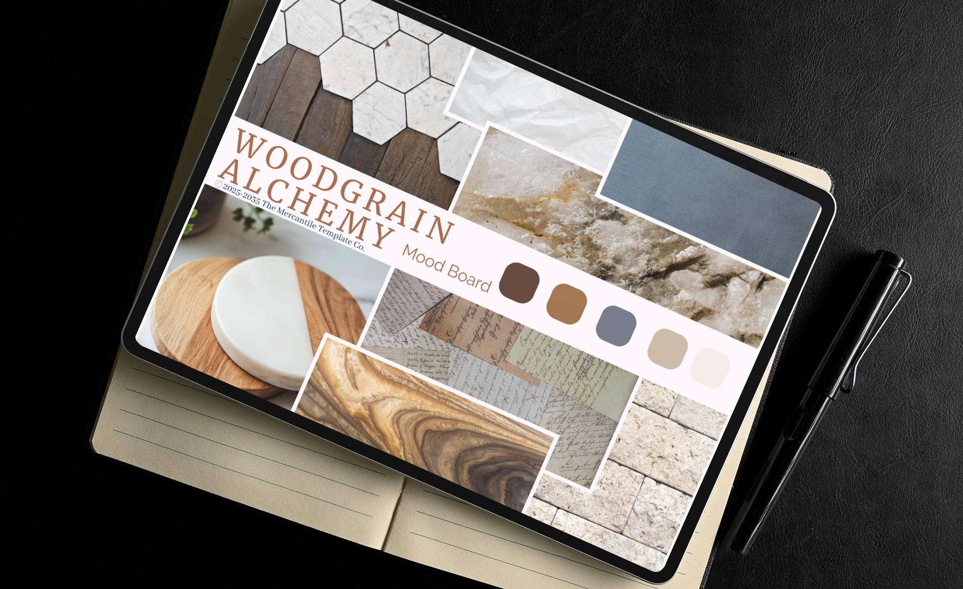 Woodgrain Alchemy Mood Board Kit