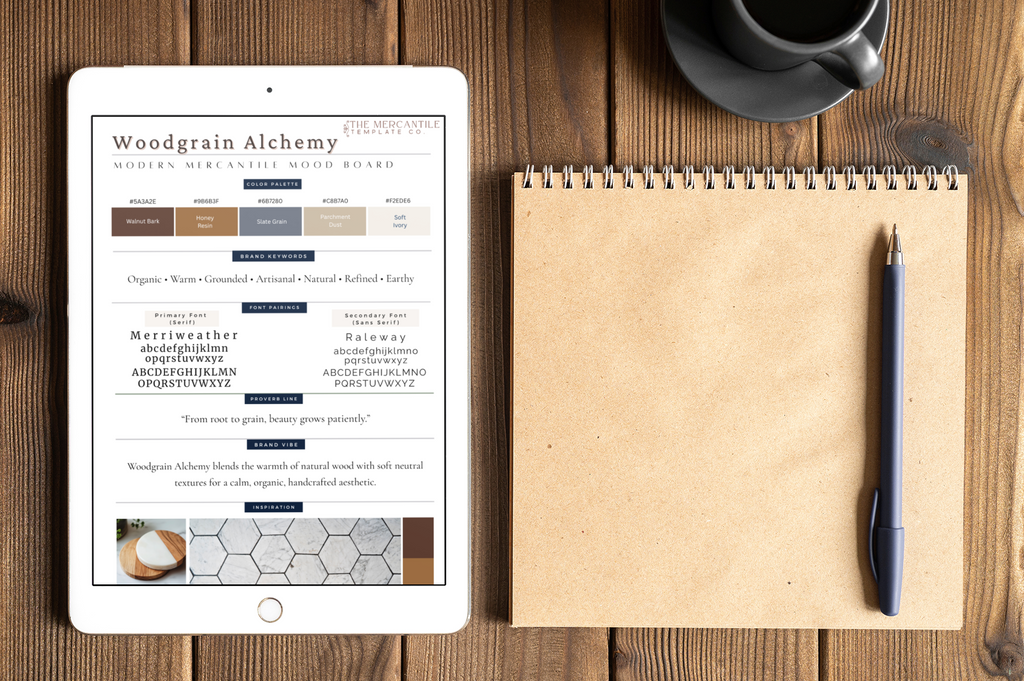 Woodgrain Alchemy Mood Board Kit